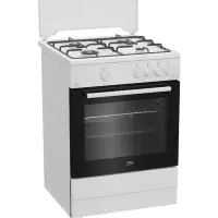 Beko cucina 60x60 4f forno a gas+grill bianca