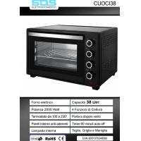 Sds forno elettrico 38lt 2000w 4funz cottura par.ant.