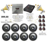 8 x failtal-pro-8fe200- 8 x AUDIOSYSTEM TWEETER AT-33A- RENEGADE RXA1100-AUDIOSYSTEM  AF3500